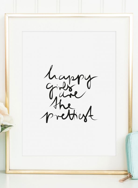 Happy girls are the prettiest, Poster